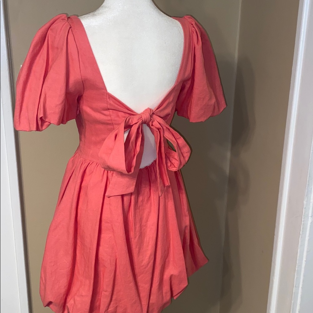 EUC ZARA Linen Summer Mini Dress S